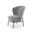 Čalúnené kreslo CEZAR sivé