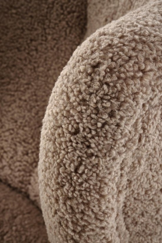 Čalúnené kreslo MOCCA tmavo hnedá