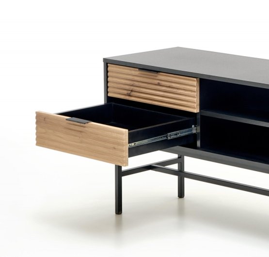 Televízny stolík MURANO dub artisan/čierny