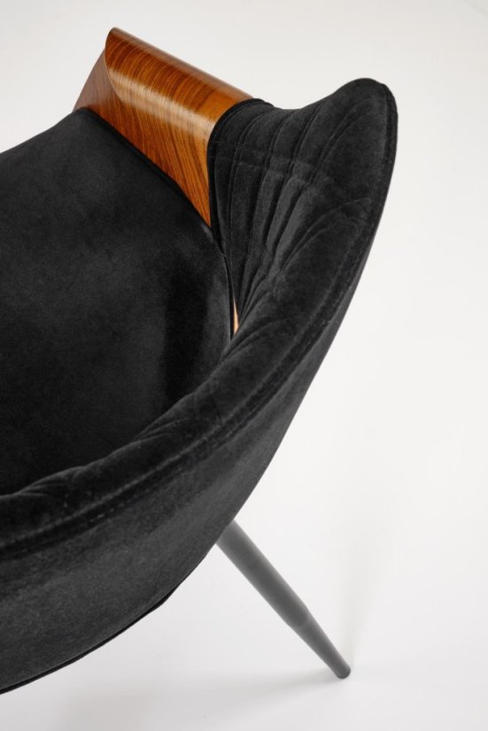 Jídelní židle / křeslo K586 ořech/černá