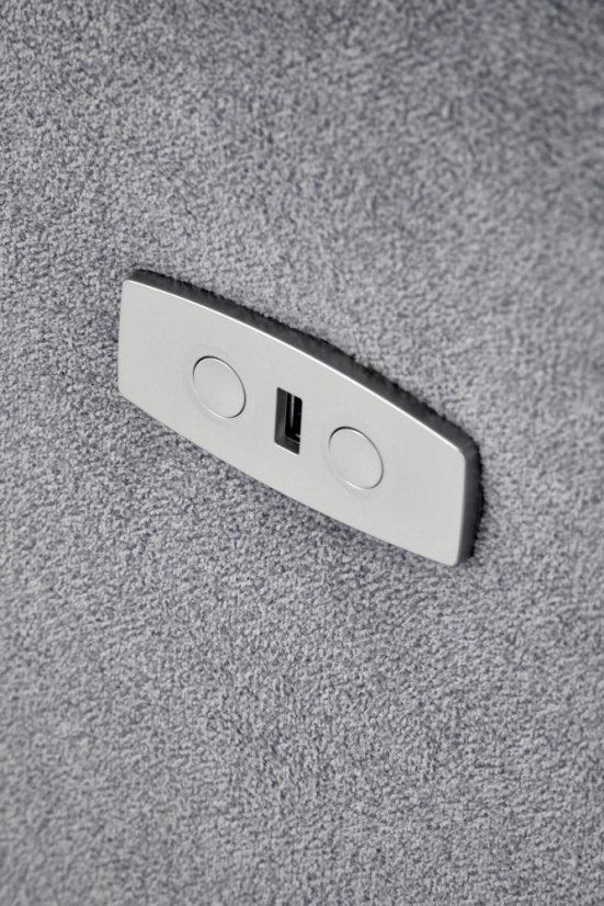 Relaxační křeslo CARINIO šedé