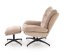 Čalouněné křeslo PESTO s podnožkou béžové