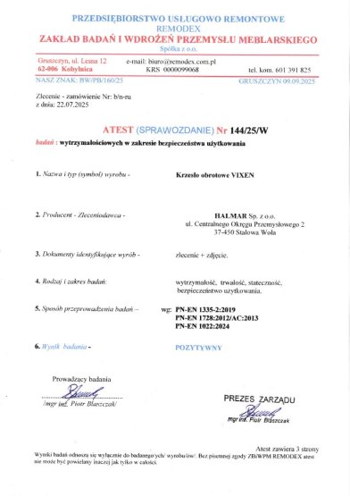Kancelárska stolička VIXEN čierna