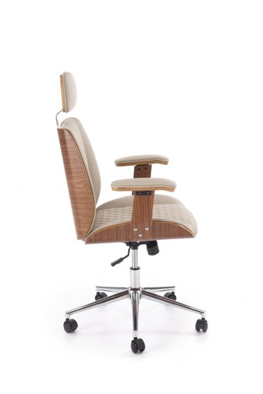 Kancelářské křeslo TIMBER ořech/béžová
