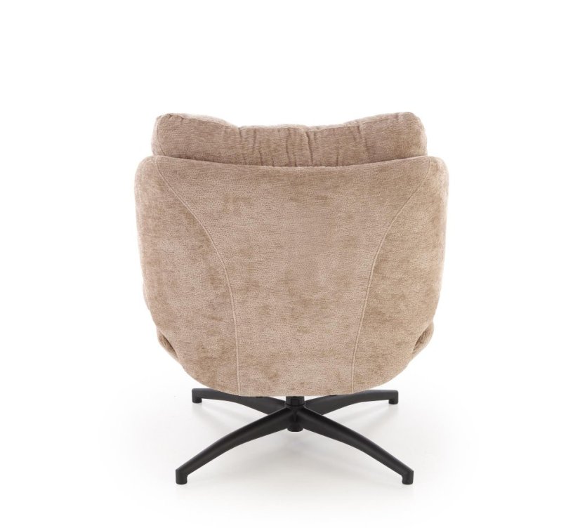 Čalouněné křeslo PESTO s podnožkou béžové