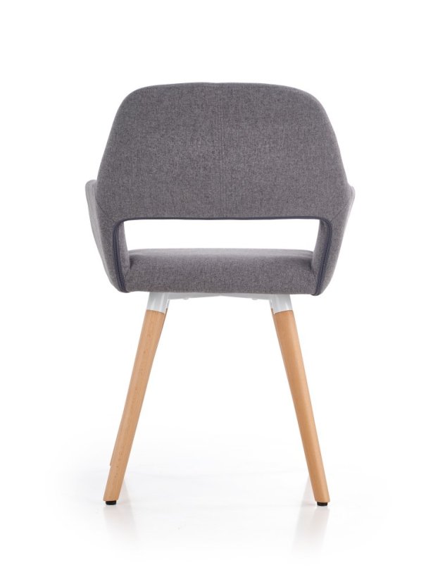 Jedálenská stolička / kreslo K283 sivé