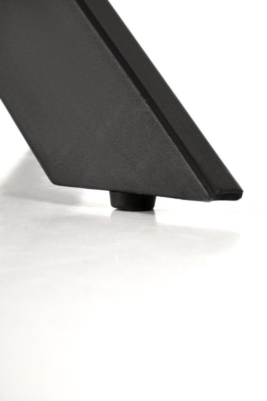 Okrúhly jedálenský stôl EDGAR 2 biely mramor/čierny