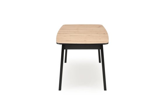 Rozkladací jedálenský stôl BARRIL 130(170)x80 dub artisan/čierna