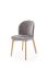 Jedálenská stolička BASSO dub prírodný/sivá