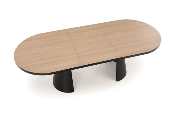 Rozkladací jedálenský stôl GIACOMO 180(240)x100 prírodný/čierny
