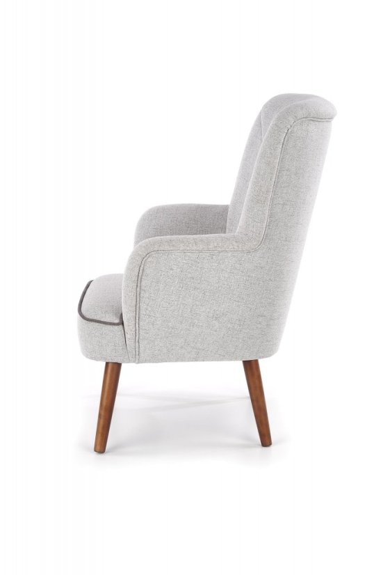 Křeslo BISHOP světle šedé