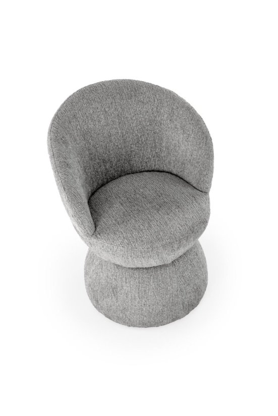 Otočné jedálenské kreslo K581 sivá