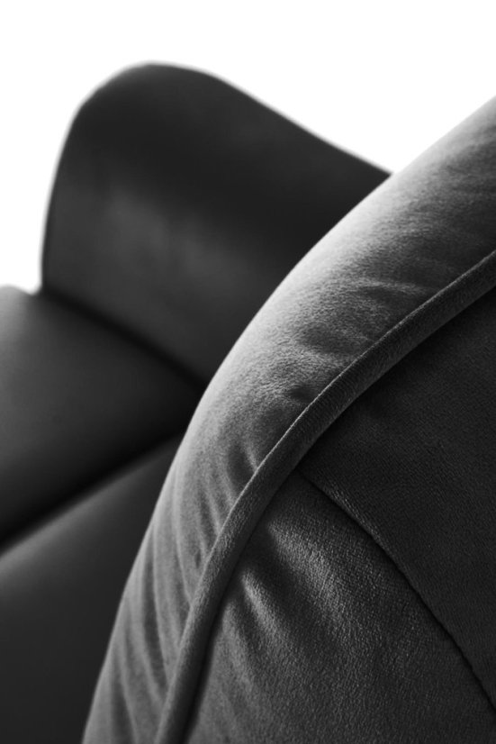 Relaxační křeslo SEMIR černé s funkcí rozkládání