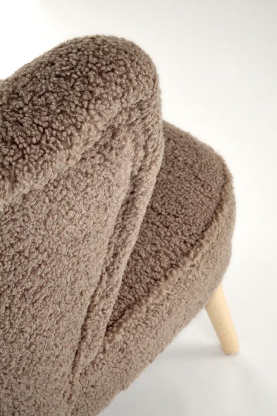 Čalúnené kreslo MOCCA tmavo hnedá