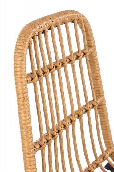 Stolička K401 čierna/prírodná