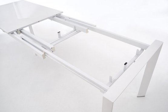 Rozkládací jídelní stůl STANFORD 130(210)x80 bílý