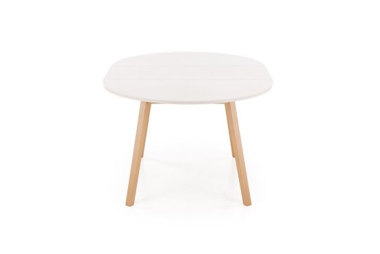 Rozkladací jedálenský stôl RUBEN 102(142)x102 kašmír/prírodný