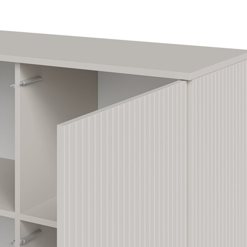 Komoda RANDOM 2 KM-2 kašmír/orech/čierna