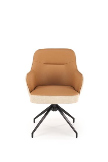 Jedálenské kreslo K527 hnedé/béžové