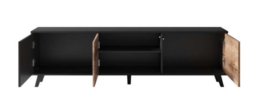 Televizní stolek RANDOM 2 dub wotan/černý