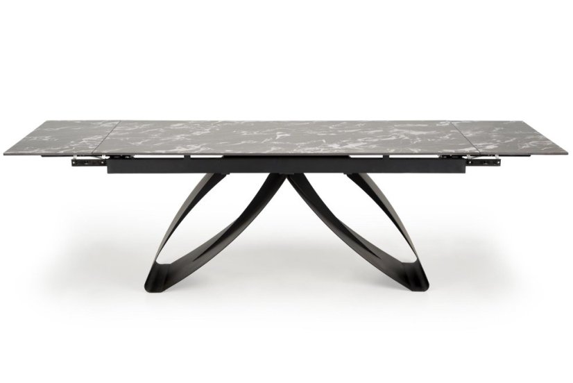 Rozkládací jídelní stůl HILARIO černý mramor