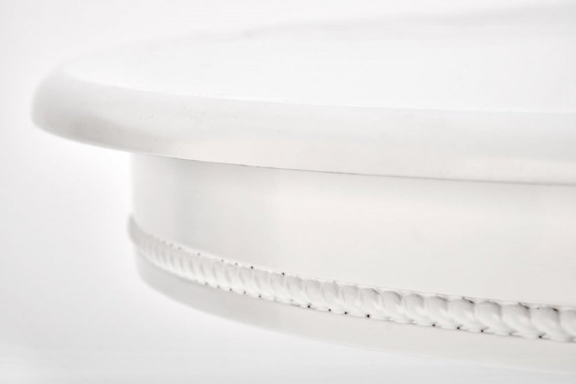 Rozkládací jídelní stůl WILLIAM 90(124)x90 bílý