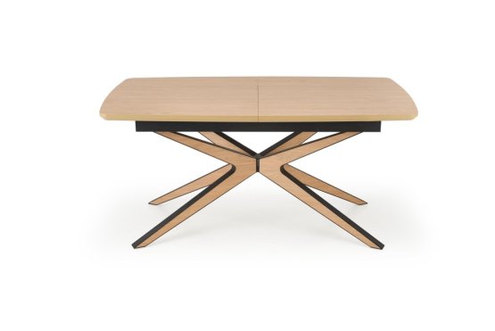 Rozkladací jedálenský stôl JAMES 160(220)x90 prírodná/čierna