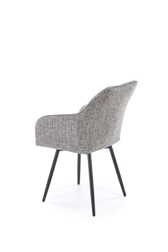 Jedálenská stolička / kreslo K576 sivá