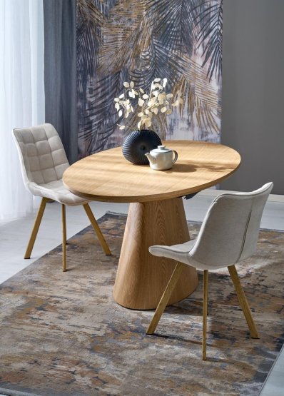 Rozkladací jedálenský stôl CALYPSO 160x100 prírodný