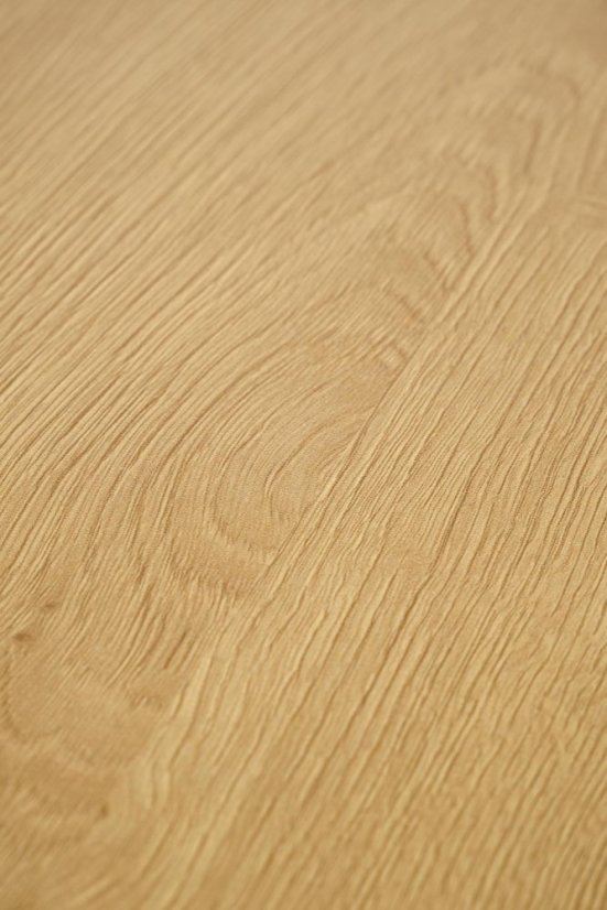 Kulatý jídelní stůl EDGAR 100 dub zlatý/černý