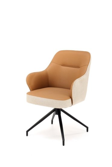 Jedálenské kreslo K527 hnedé/béžové