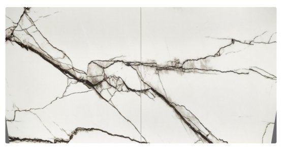 Rozkladací jedálenský stôl LUCIANO 180(230)x90 biely mramor/čierny