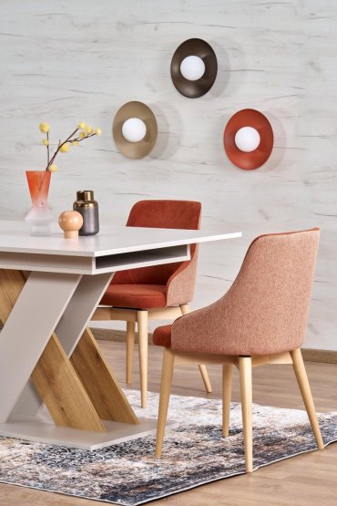 Rozkládací jídelní stůl XARELTO 130(175)x85 kašmír/dub cremona