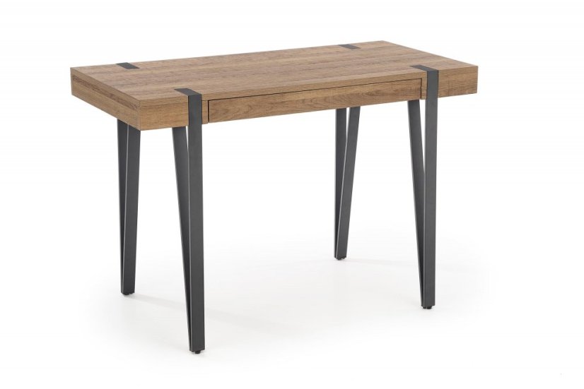 Písací stôl B39 čierny/orech medový