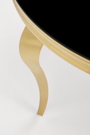 Kulatý jídelní stůl REGINALD 2 120 černý/zlatý