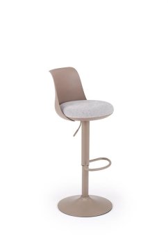 Barová stolička H127 cappuccino/sivá