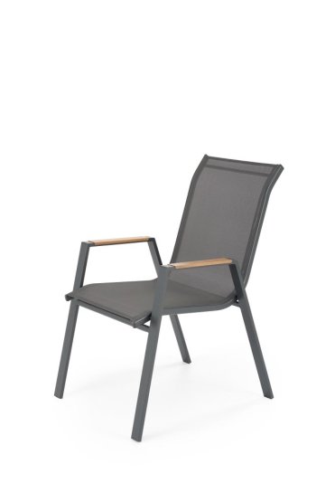 Kovové zahradní křeslo HOVER šedá / antracit