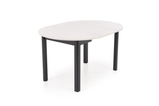 Rozkladací jedálenský stôl RINGO 102(142)x102 kašmír/čierna