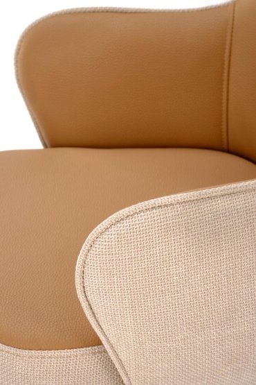 Jedálenské kreslo K527 hnedé/béžové