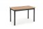 Jedálenský stôl COBALT 120x68 dub wotan/čierny
