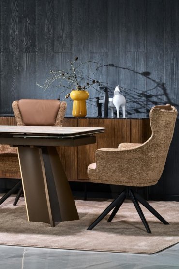Rozkládací jídelní stůl VESNA 160(240)x90 béžový mramor
