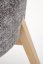 Jedálenská stolička BASSO dub prírodný/sivá