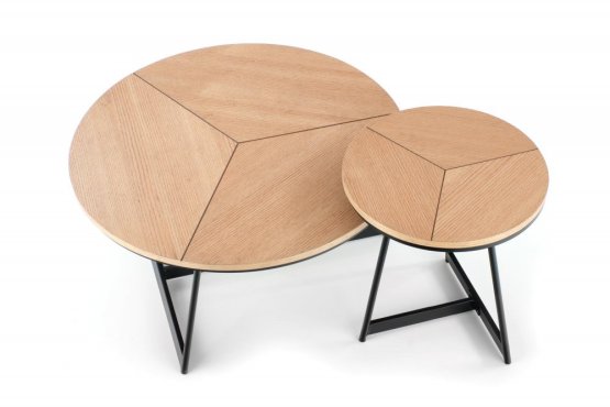 Konferenční stolek KARIDA dub přírodní/černý