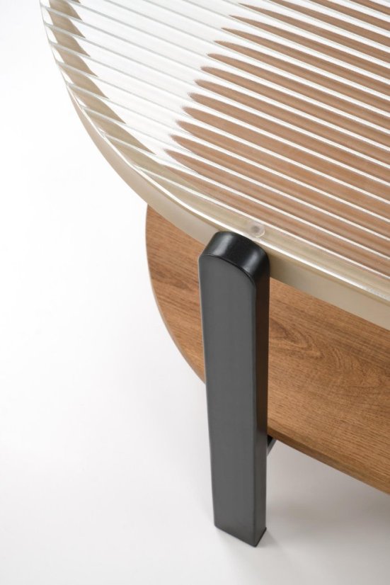 Konferenčný stolík KAMALA prírodná/čierna