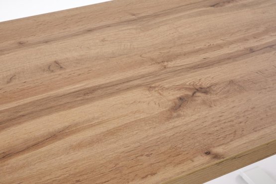 Výškovo nastaviteľný písací stôl B54 dub artisan/biela