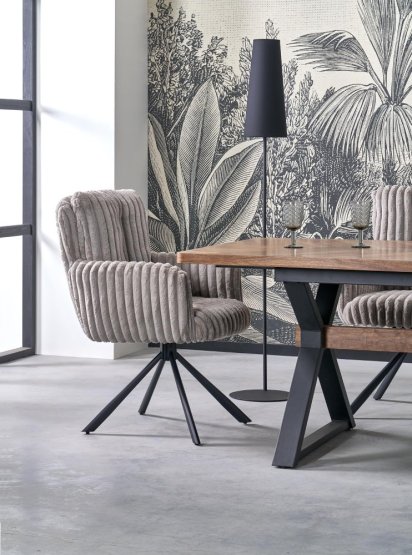 Rozkladací jedálenský stôl BARON 200(350)x100 orech/čierna