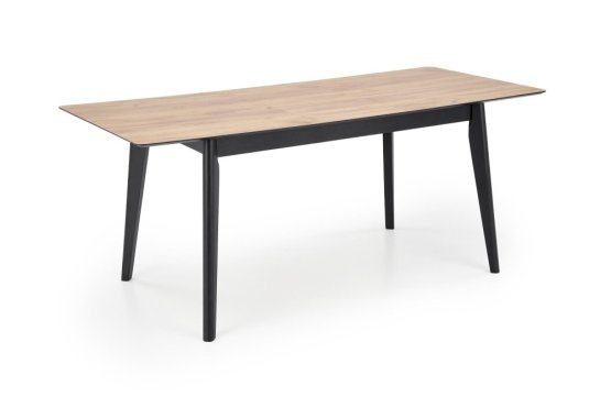 Rozkládací jídelní stůl GULIAN 140(180)x80 dub wotan/černý