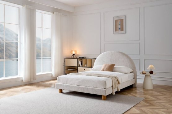 Čalouněná postel TURI 160x200 béžová