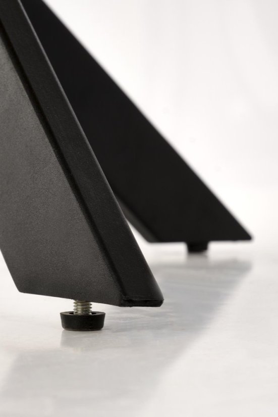 Kulatý jídelní stůl EDGAR 100 dub zlatý/černý