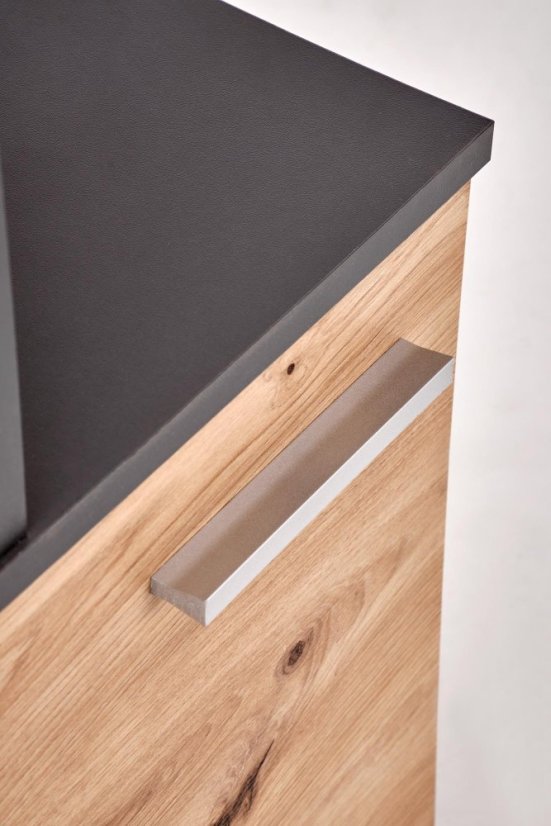 Písací stôl MISO grafit/dub artisan